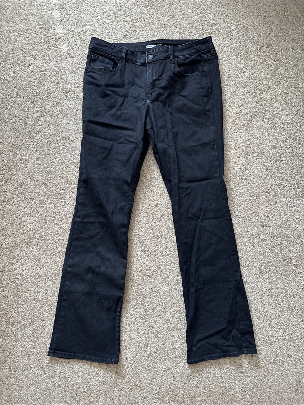 Old Navy Black Kicker Boot-Cut Jeans